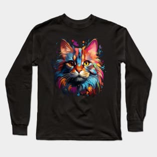 American Shorthair Rainbow Long Sleeve T-Shirt